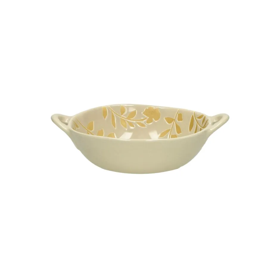 Pomax Saladiers / Plats À Servir-ROMANCE - bol - porcelaine - L 17,5 x W 13,7 x H 5 cm - latté