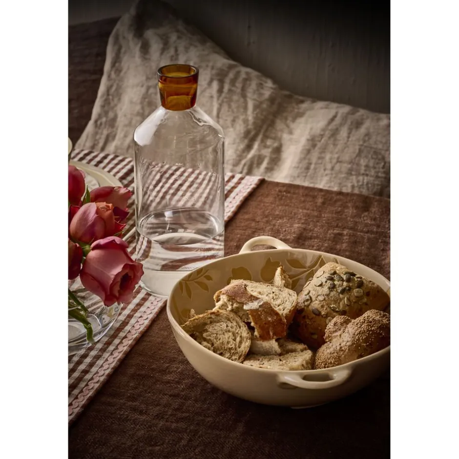 Pomax Saladiers / Plats À Servir-ROMANCE - bol - porcelaine - L 31 x W 24,5 x H 7,5 cm - latté