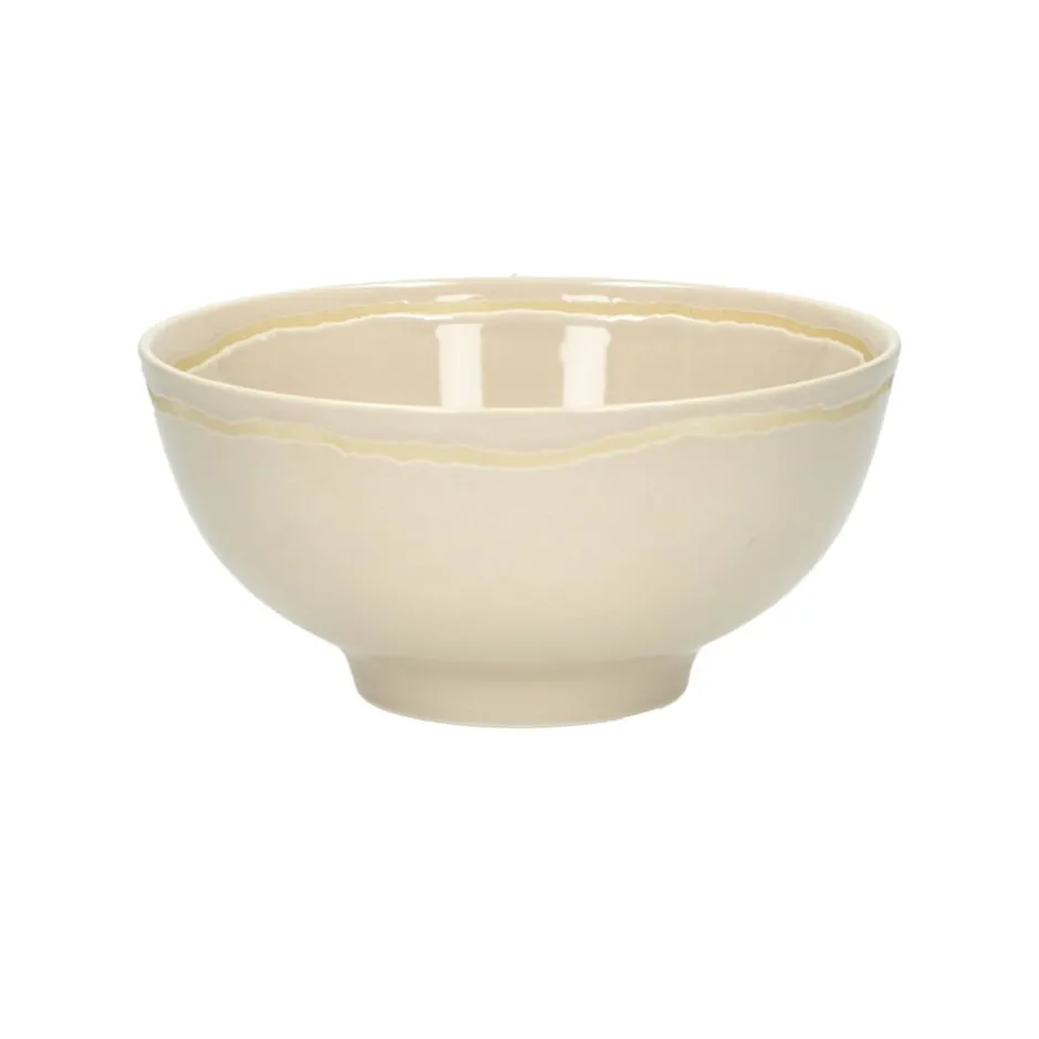 Pomax Vaisselle-ROMANCE - bol à soupe - porcelaine - DIA 15 x H 7 cm - latté