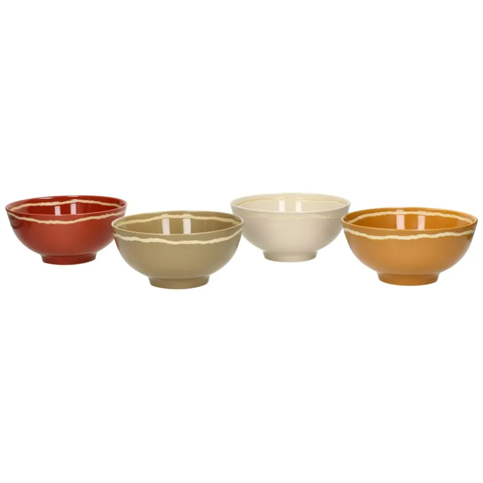 Pomax Vaisselle-ROMANCE - bol à soupe - porcelaine - DIA 15 x H 7 cm - latté