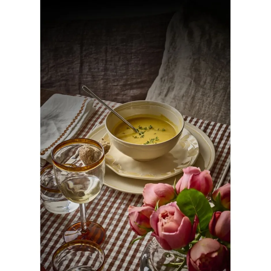 Pomax Vaisselle-ROMANCE - bol à soupe - porcelaine - DIA 15 x H 7 cm - latté
