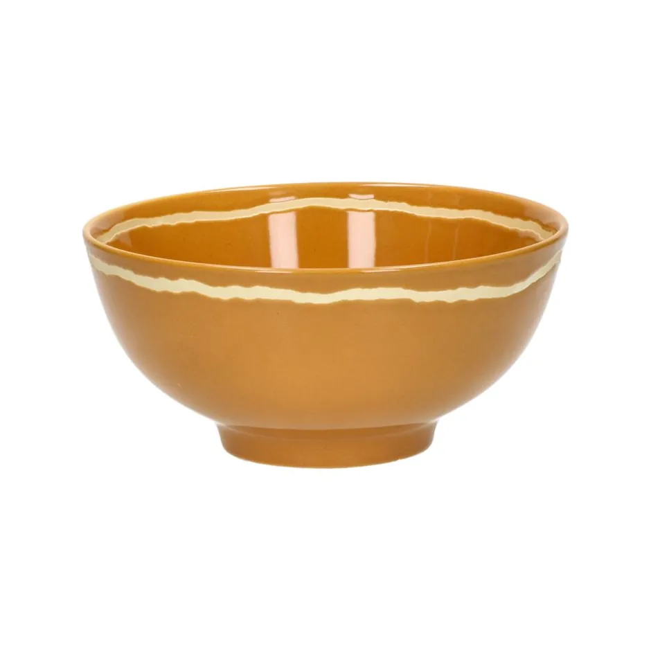 Pomax Vaisselle-ROMANCE - bol à soupe - porcelaine - DIA 15 x H 7 cm - safran