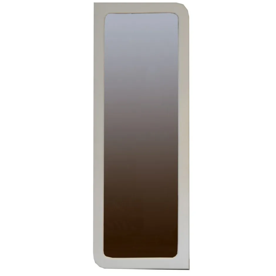 Pomax Miroirs-SALAMANCA - miroir - enduit à la chaux / mdf - L 65 x W 3 x H 180 cm - blanc cassé
