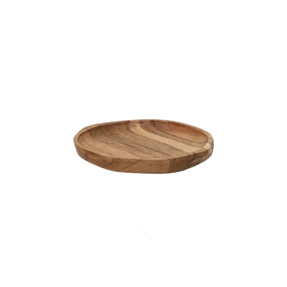 Pomax Plateaux-SAVANNA - plat - bois d'acacia - L 17,2 x W 17 x 1,8 cm - naturel