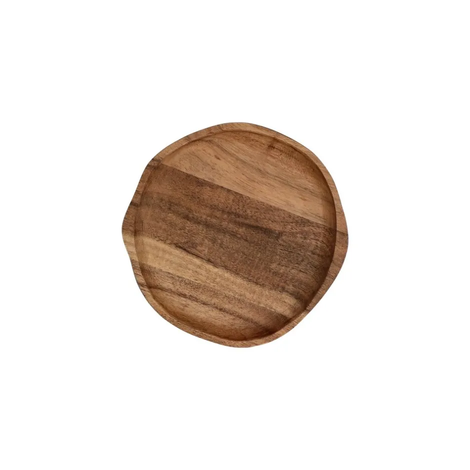 Pomax Plateaux-SAVANNA - plat - bois d'acacia - L 17,2 x W 17 x 1,8 cm - naturel