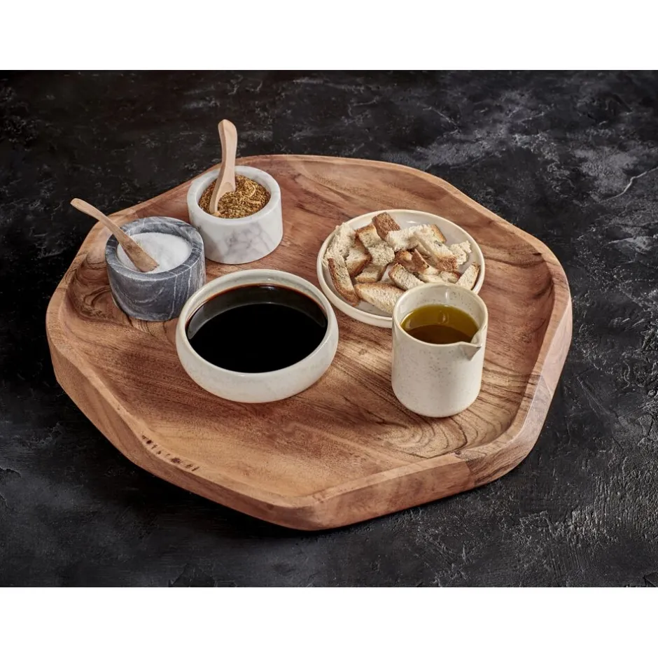 Pomax Plateaux-SAVANNA - plat - bois d'acacia - L 37 x W 34,5 x 2,5 cm - naturel