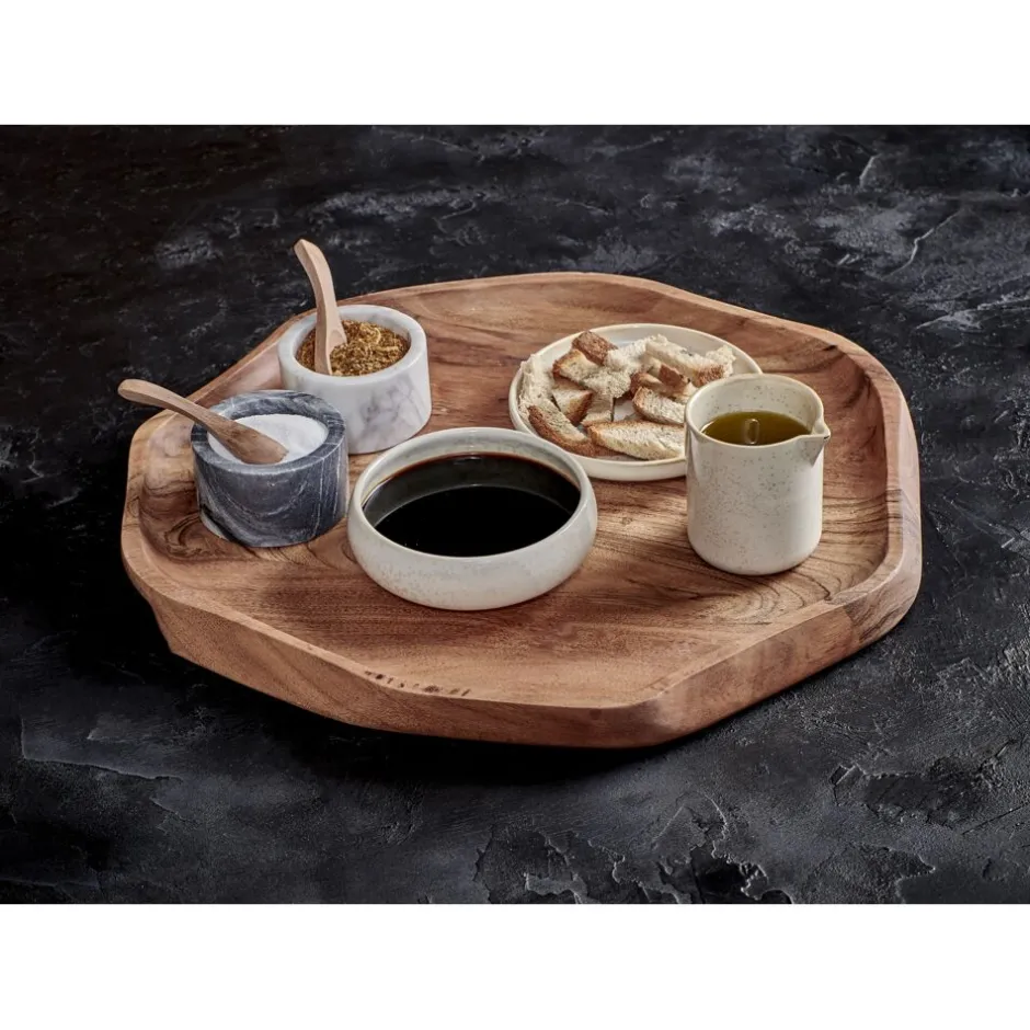 Pomax Plateaux-SAVANNA - plat - bois d'acacia - L 37 x W 34,5 x 2,5 cm - naturel