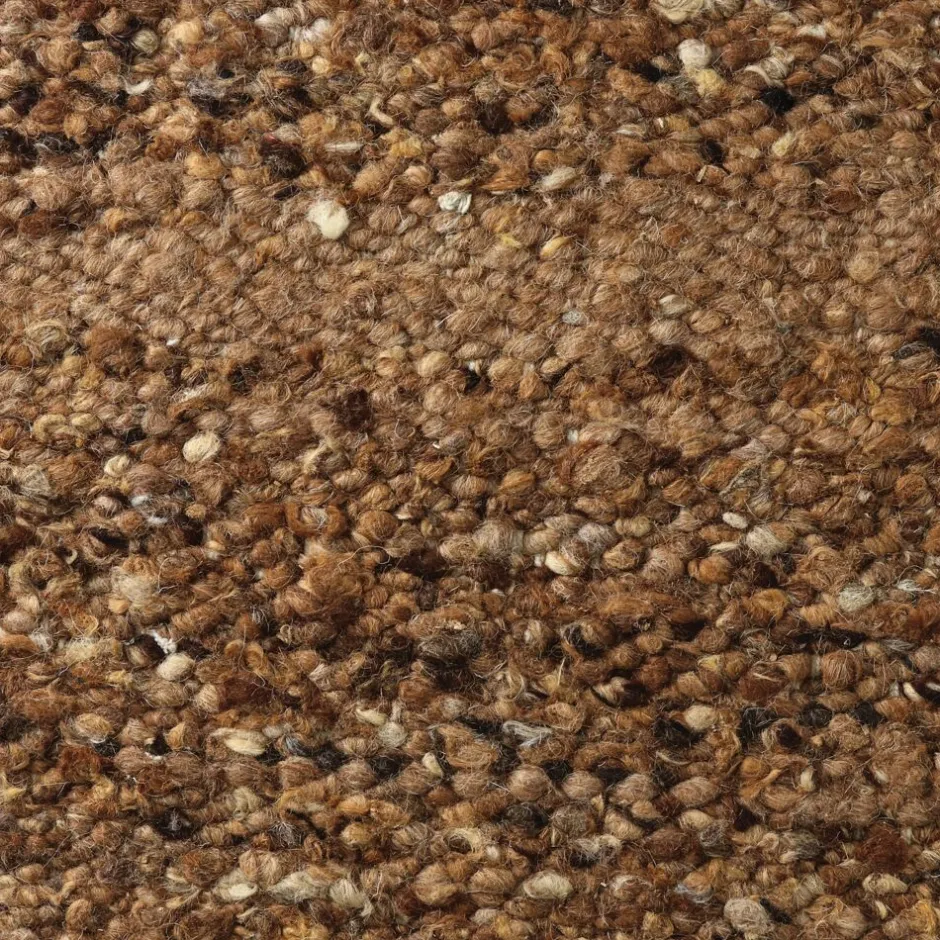 Pomax Tapis-SEBASTIAN - tapis à poils longs - laine - L 240 x W 180 cm (+ - 7 cm ) - rouille