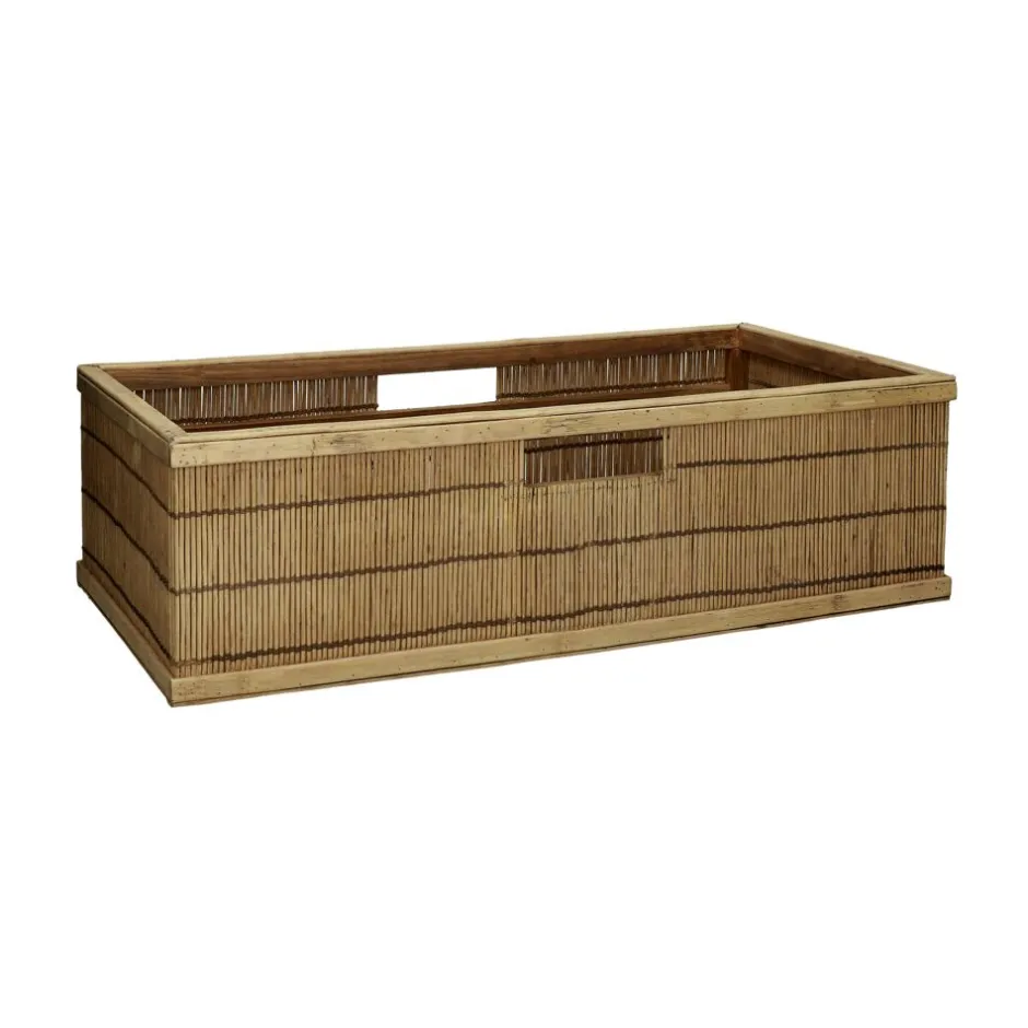 Pomax Concepts Modulaires-SHADOW - panier - bambou / bois - L 56 x W 29,5 x H 17 cm - naturel