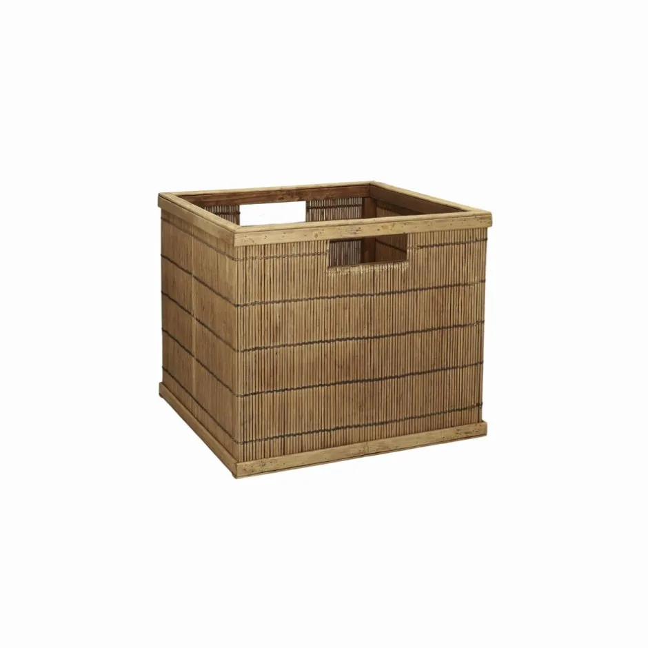Pomax Concepts Modulaires-SHADOW - panier - bambou / bois - L 31 x W 30 x H 27 cm - naturel