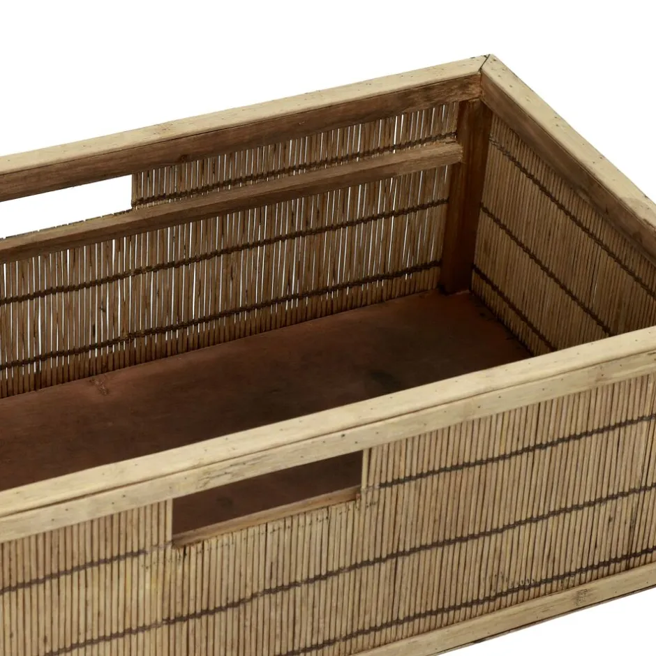 Pomax Concepts Modulaires-SHADOW - panier - bambou / bois - L 56 x W 29,5 x H 17 cm - naturel