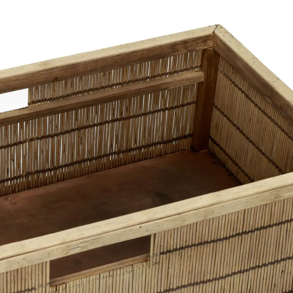 Pomax Concepts Modulaires-SHADOW - panier - bambou / bois - L 56 x W 29,5 x H 27 cm - naturel