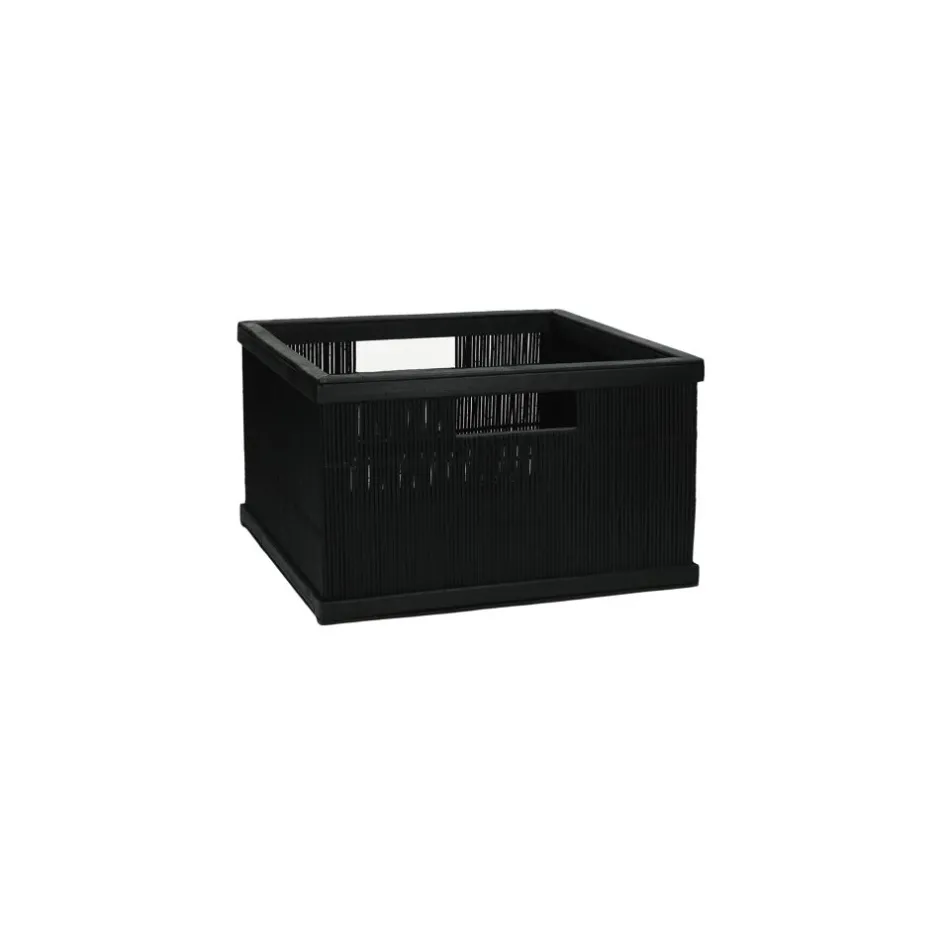 Pomax Concepts Modulaires-SHADOW - panier - bambou / bois - L 31 x W 30 x H 17 cm - noir