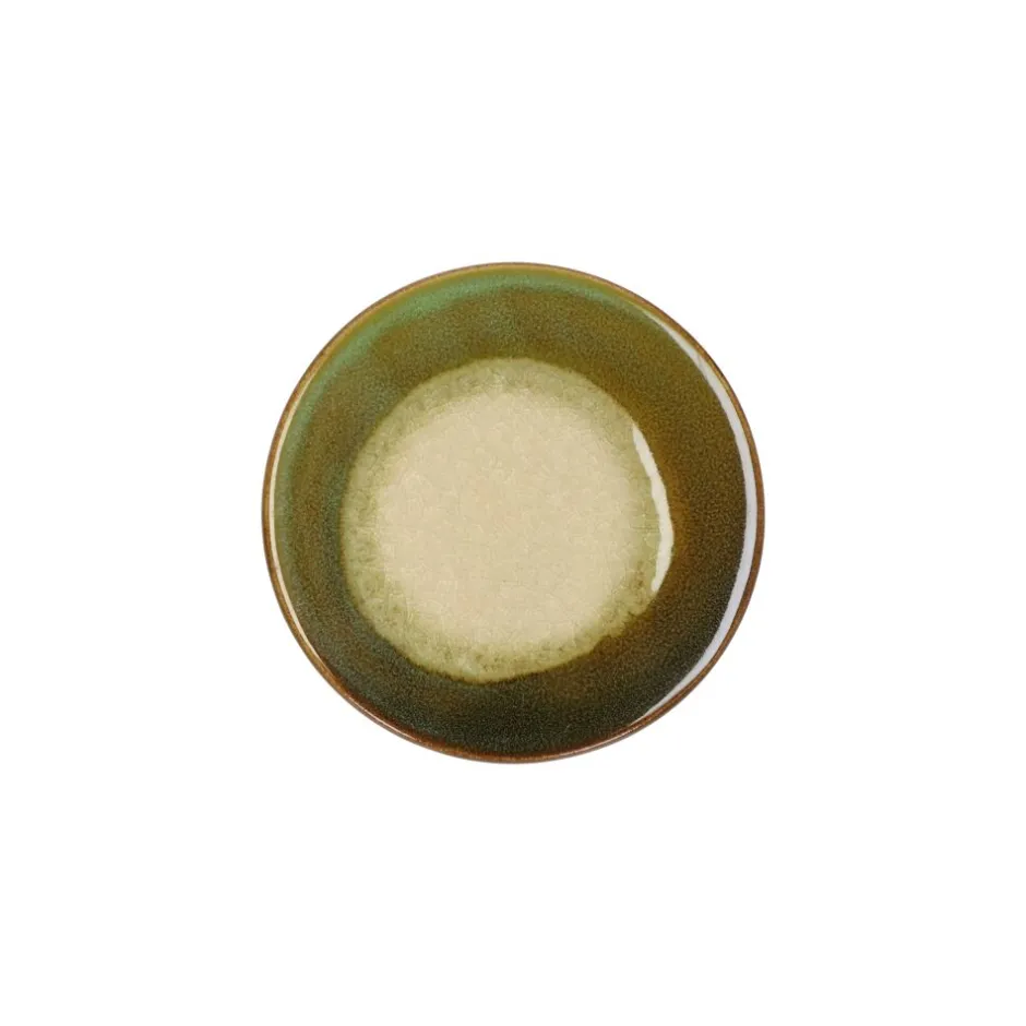 Pomax Accessoires-SHISO - dessous de verre - grès - DIA 11 x H 1,5 cm - vert