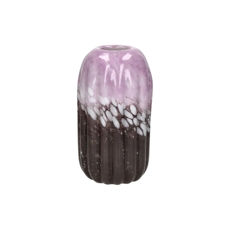 Pomax Vases-SOURIO - vase - verre - DIA 13,5 x H 25,5 cm - mix de couleurs