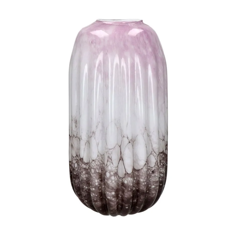 Pomax Vases-SOURIO - vase - verre - DIA 19,5 x H 39 cm - mix de couleurs