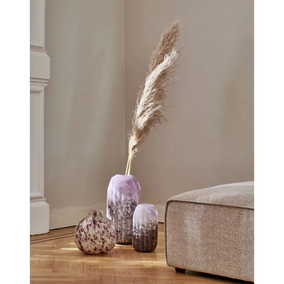 Pomax Vases-SOURIO - vase - verre - DIA 13,5 x H 25,5 cm - mix de couleurs