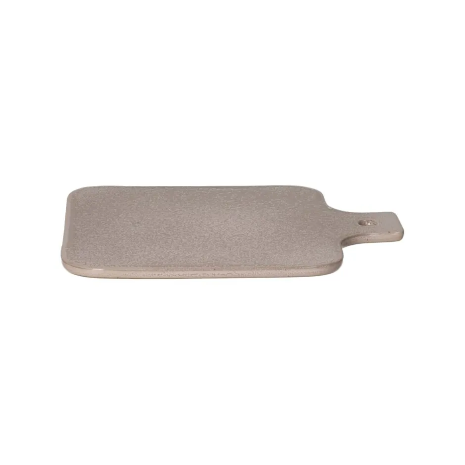 Pomax Vaisselle-SPIRO - assiete de présentation - grès - L 20 x W 16 x H 0,7 cm - poudre rose