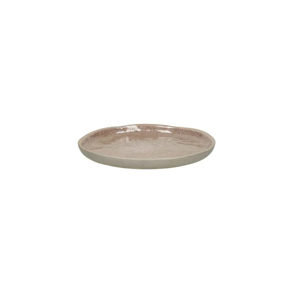 Pomax Vaisselle-SPIRO - assiette apéritif - grès - DIA 12 cm x H 1 cm - poudre rose