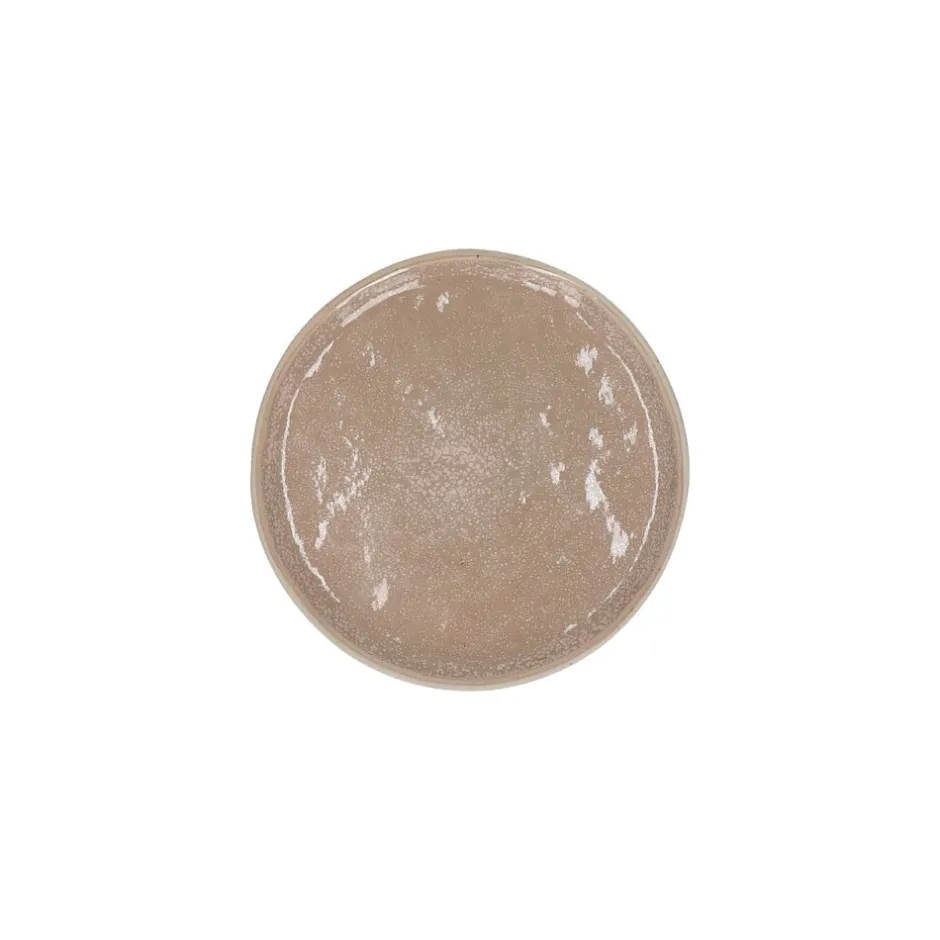 Pomax Vaisselle-SPIRO - assiette apéritif - grès - DIA 12 cm x H 1 cm - poudre rose