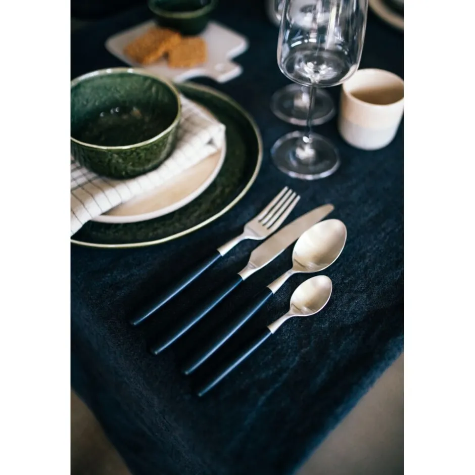 Pomax Vaisselle-SPIRO - assiette plate - grès - DIA 27 cm x 1,5 cm - vert foncé