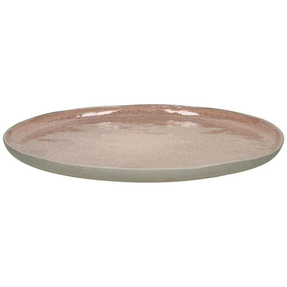Pomax Vaisselle-SPIRO - assiette plate - grès - DIA 27 cm x H 1,5 cm - poudre rose