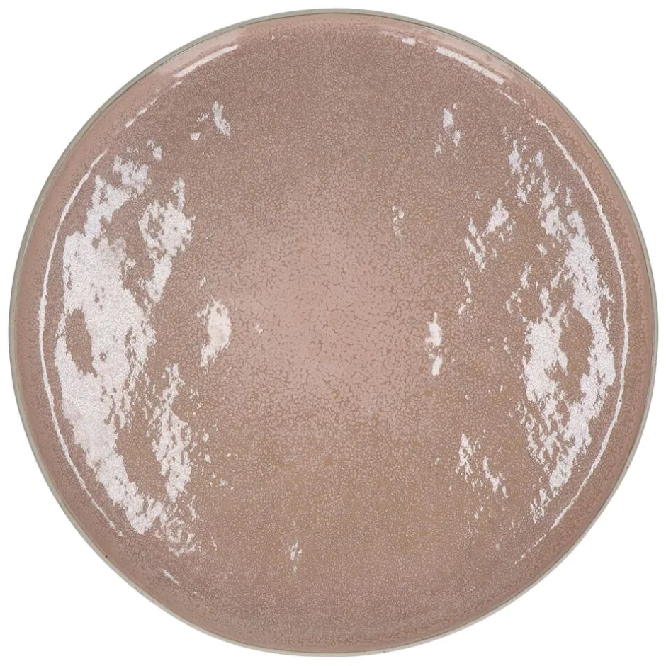 Pomax Vaisselle-SPIRO - assiette plate - grès - DIA 27 cm x H 1,5 cm - poudre rose