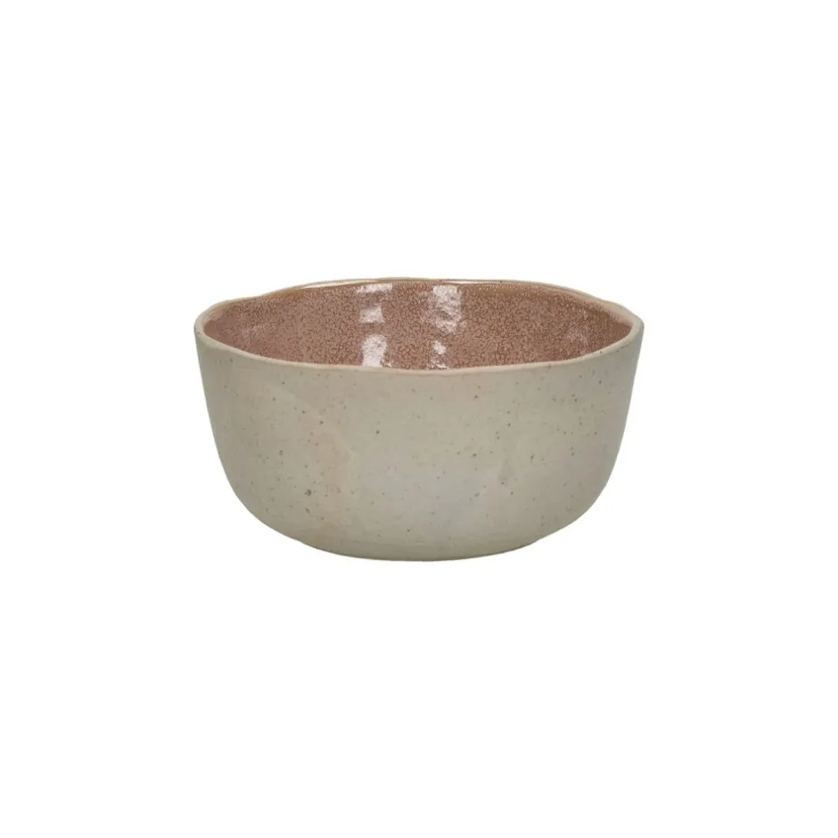 Pomax Vaisselle-SPIRO - bol à céréales - grès - DIA 13 x H 6 cm - poudre rose