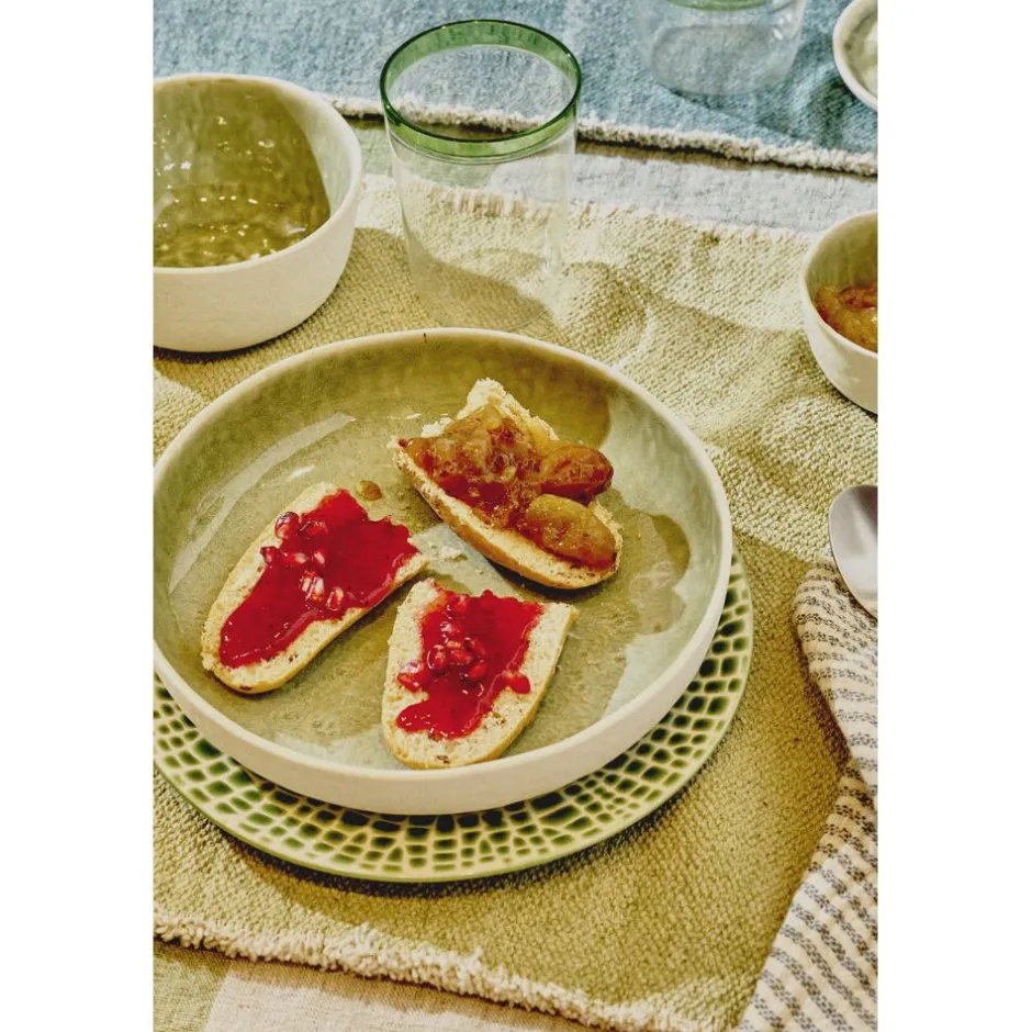 Pomax Vaisselle-SPIRO - bol à céréales - porcelaine - DIA 13 x H 6 cm - céladon