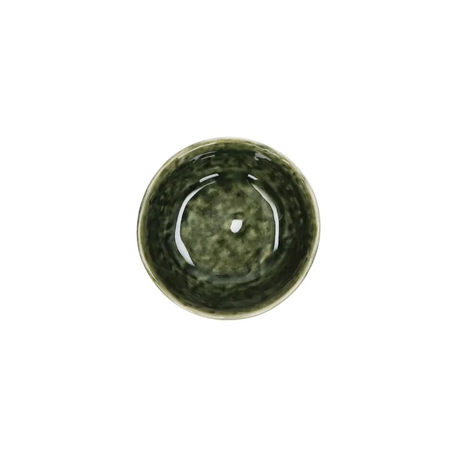 Pomax Vaisselle-SPIRO - mini bol - grès - DIA 9 x H 4,2 cm - vert foncé