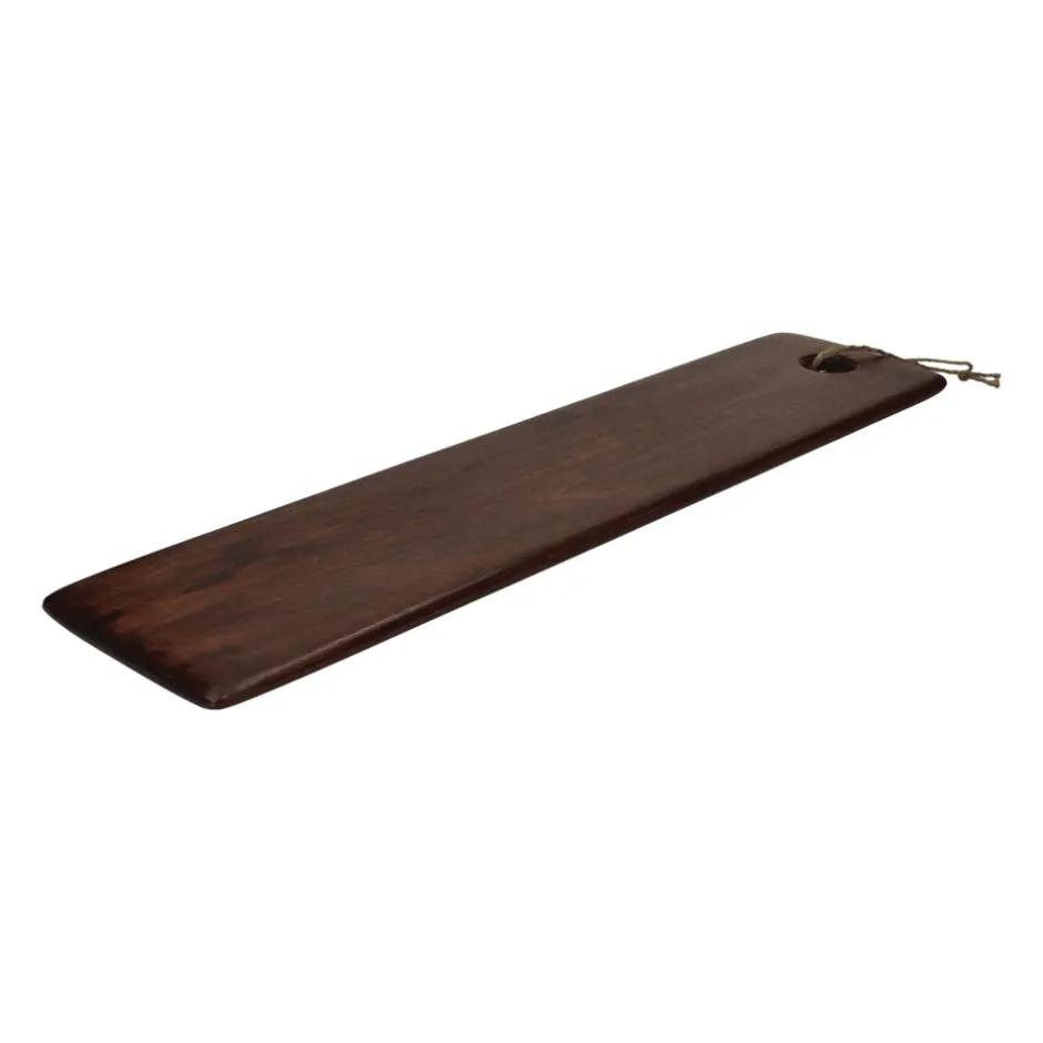 Pomax Saladiers / Plats À Servir-STANFORD - planche de service - bois de mangier / jute - L 70 x W 18 x H 1 cm - brun