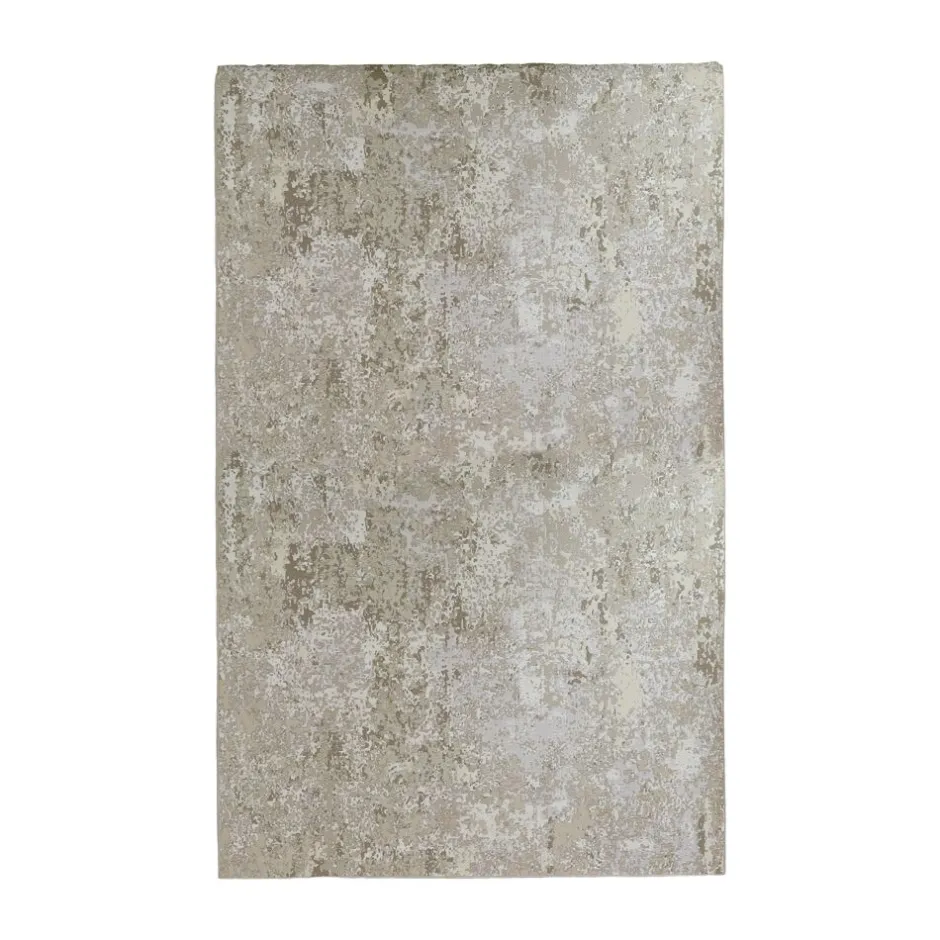 Pomax Tapis-TERRA NEVE - tapis - polyester / decolan fibre - L 170 x W 240 cm - blanc cassé