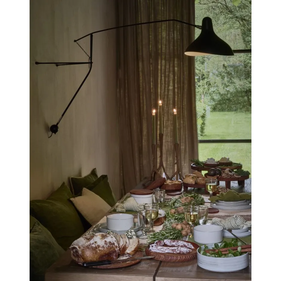 Pomax Chandeliers-TWIGGY - bougeoir - aluminium - L 16,5 x W 12,5 x H 38 cm - rouille