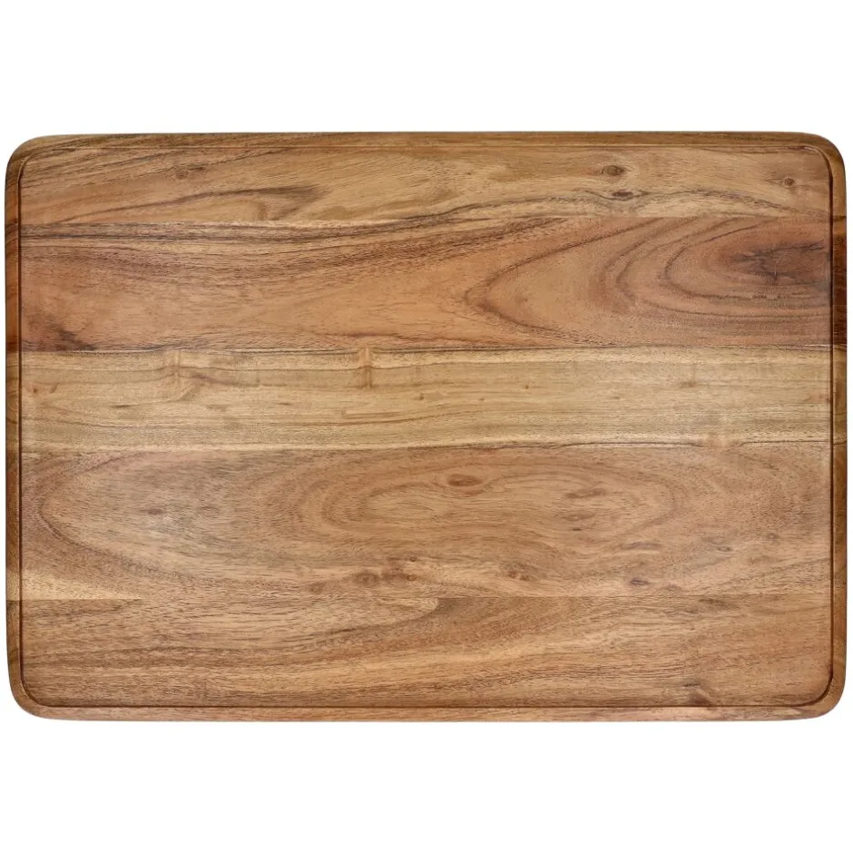 Pomax Plateaux-ULRIKE - plateau - bois d'acacia - L 50 x W 35 x H 1,5 cm - naturel