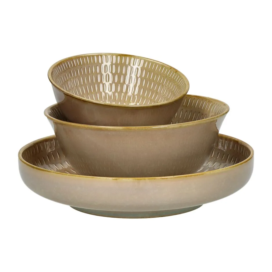 Pomax Vaisselle-UNIK - bol à soupe - porcelaine - DIA 15,5 x H 7 cm - beige