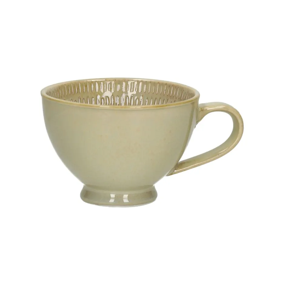 Pomax Vaisselle-UNIK - mug - porcelaine - L 15,8 x W 11,8 x H 7,6 cm - beige