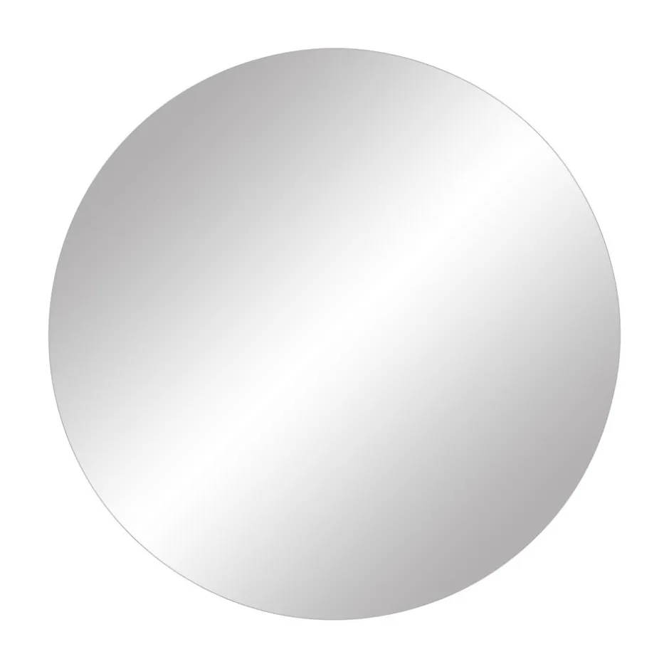 Pomax Miroirs-UTAH - miroir avec lumières led - métal / verre miroir - DIA 30 x H 3 cm - noir