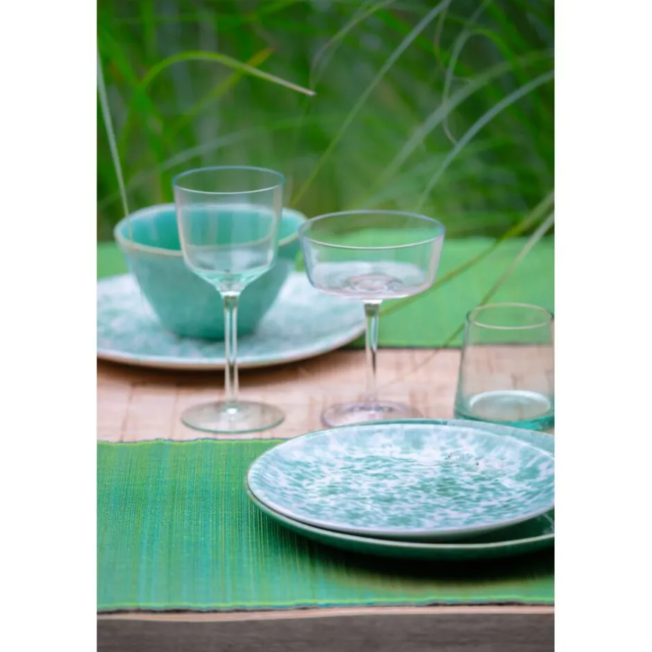 Pomax Linge De Table-VERDE - set de table - bambou - L 48 x W 33 cm - vert