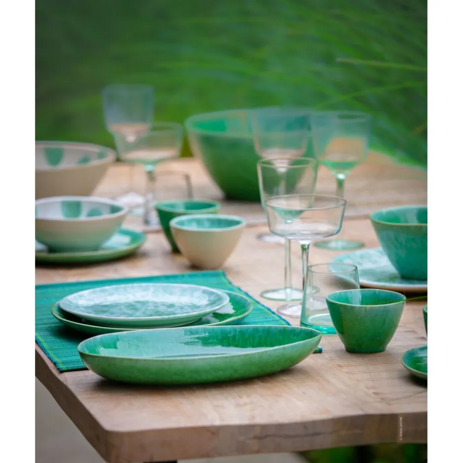 Pomax Linge De Table-VERDE - set de table - bambou - L 48 x W 33 cm - vert
