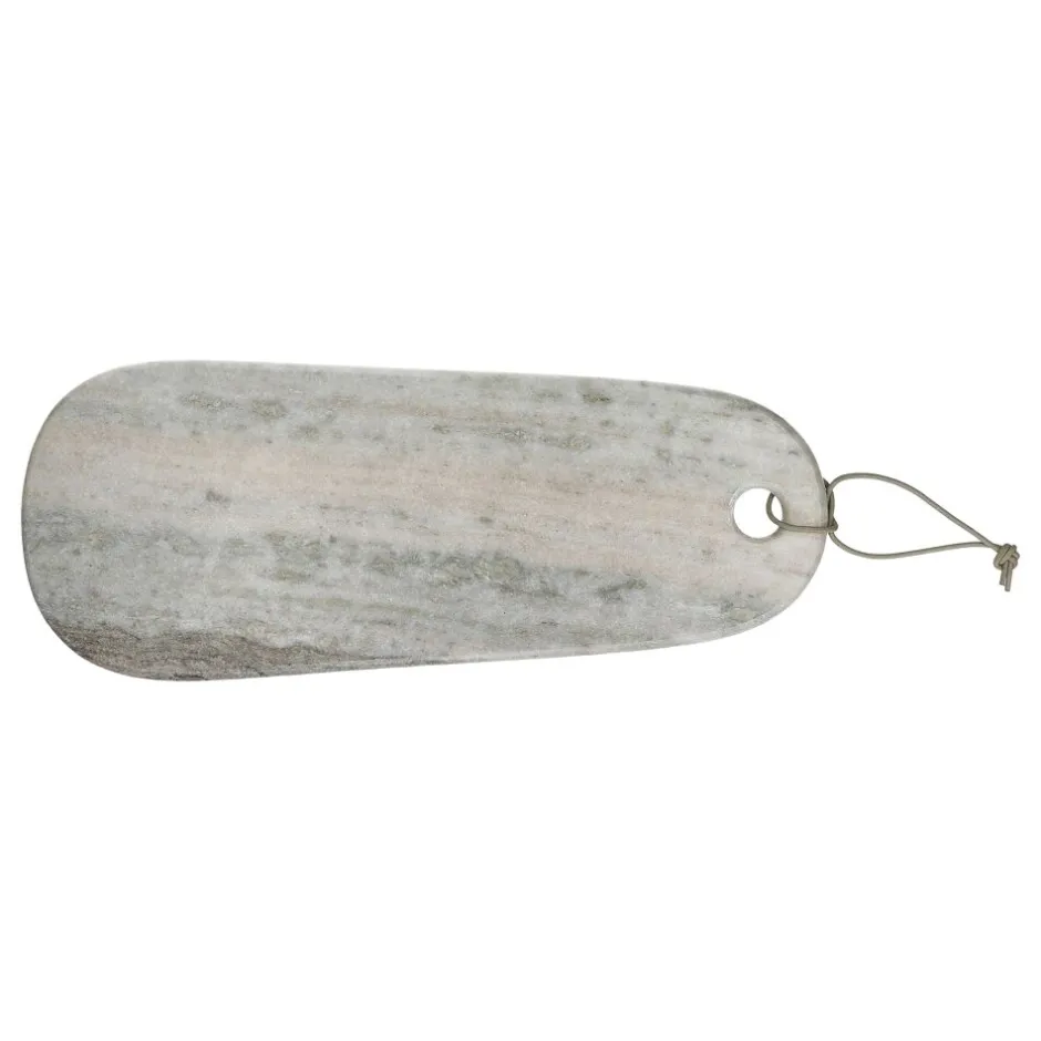 Pomax Planches À Découper-VERMONT - planche à découper - marbre / cuir - L 45 x W 18 x H 1,5 cm - beige