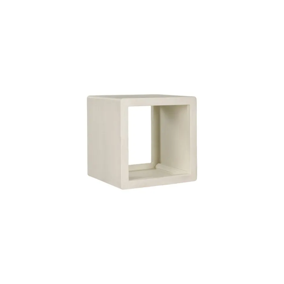 Pomax Étagères-VERONA - étagère - enduit à la chaux - L 45 x W 40 x H 45 cm - blanc cassé