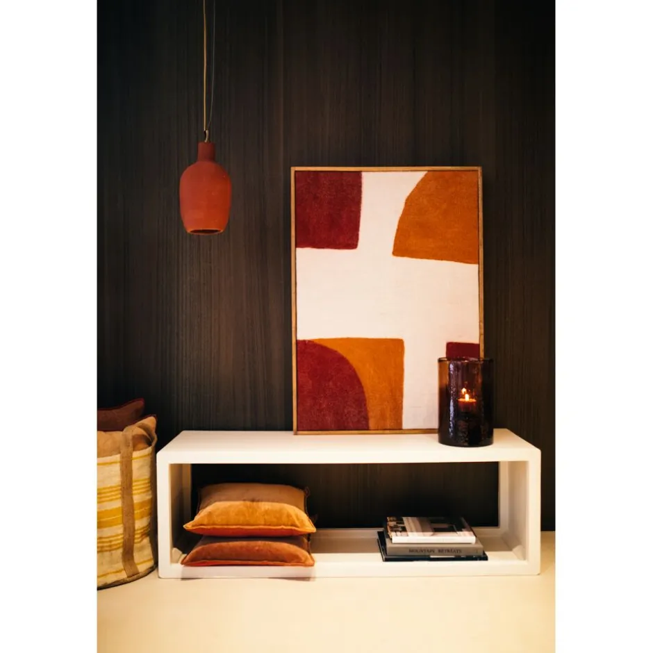Pomax Étagères-VERONA - étagère - enduit à la chaux - L 135 x W 40 x H 45 cm - blanc cassé