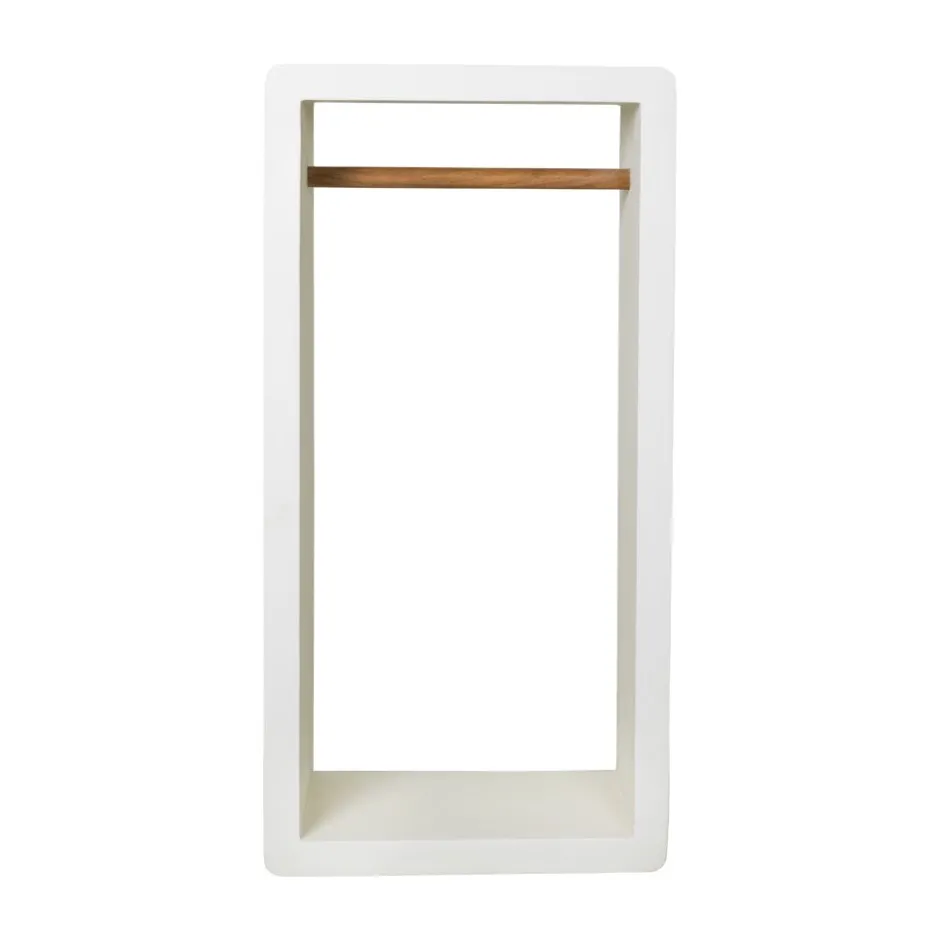 Pomax Étagères-VERONA - étagère - enduit à la chaux - L 60 x W 50 x H 120 cm - blanc cassé