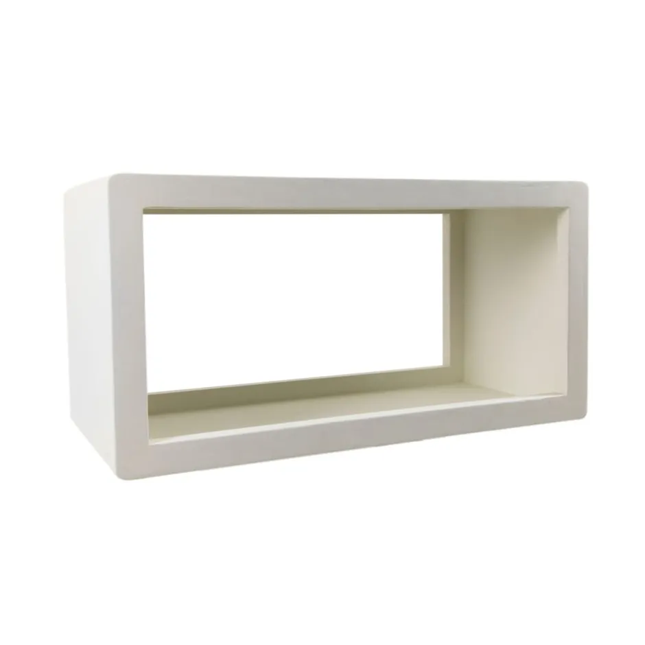 Pomax Étagères-VERONA - étagère - enduit à la chaux - L 90x W 40 x H 45 cm - blanc cassé