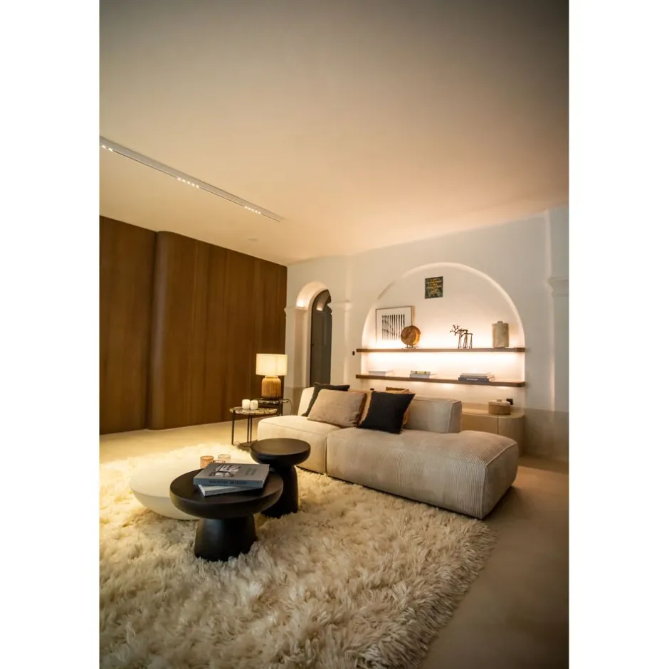 Pomax Tapis-VIAREGGIO - tapis - laine lincoln / coton - L 240 x W 180 cm - blanc