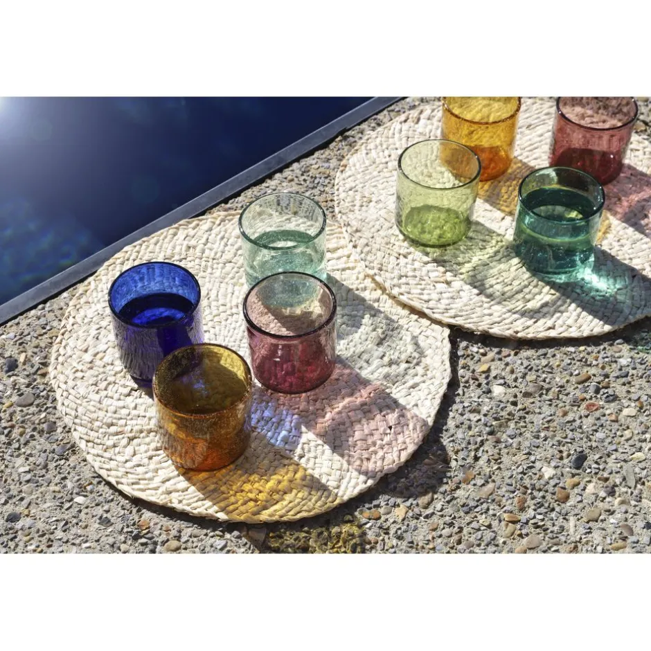 Pomax Verres-VICO - verre à eau - verre - DIA 8 x H 8,2 cm - aqua foncé