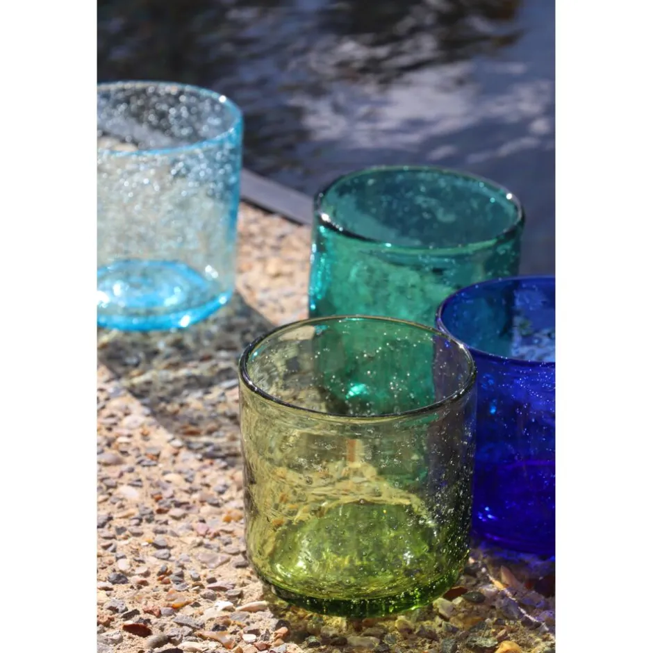Pomax Verres-VICO - verre à eau - verre - DIA 8 x H 8,2 cm - bleu claire
