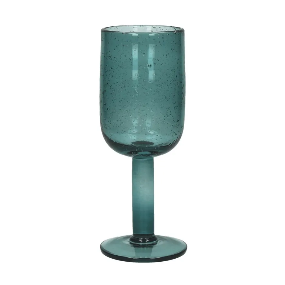 Pomax Verres-VICTORIA - verre à vin - verre - DIA 7 x H 18,5 cm - aqua