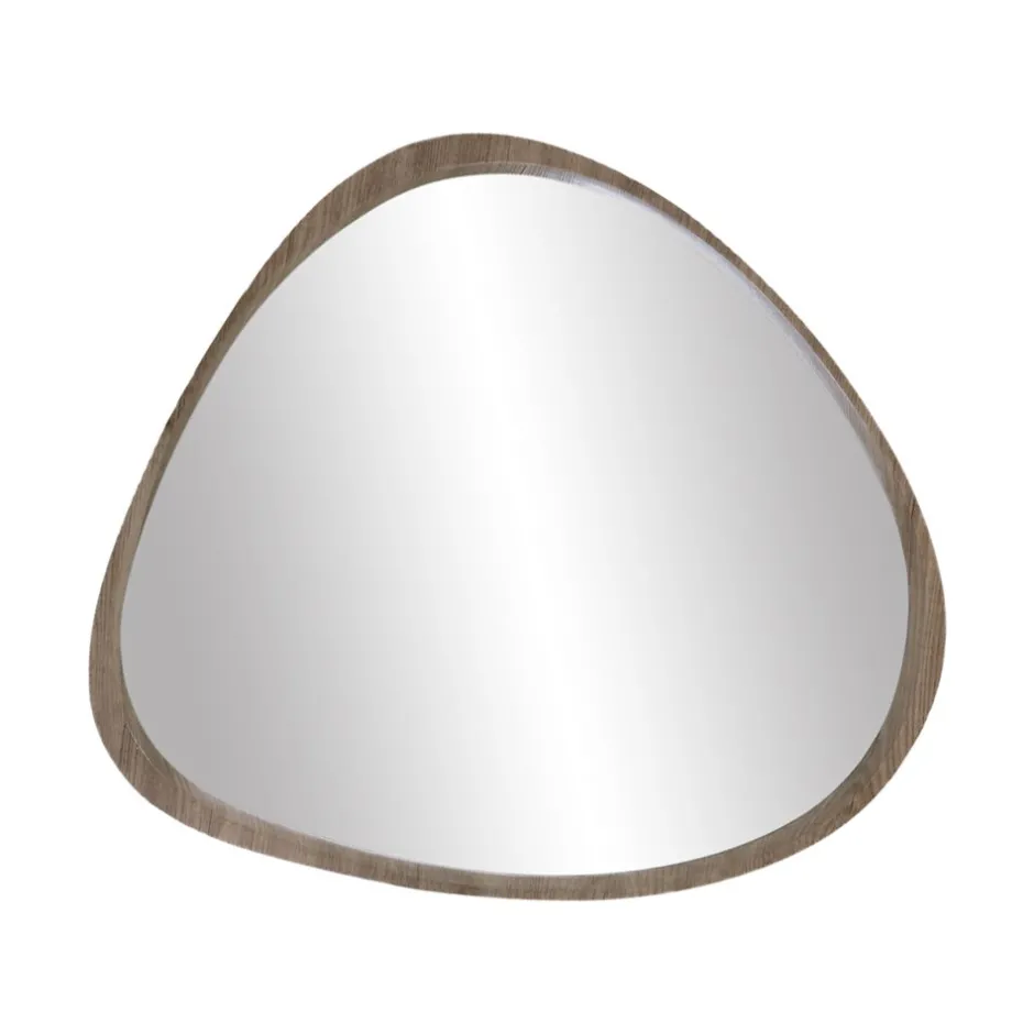 Pomax Miroirs-VIK - miroir - mdf / placage de pin - L 77 x W 4,5 x H 71 cm - taupe