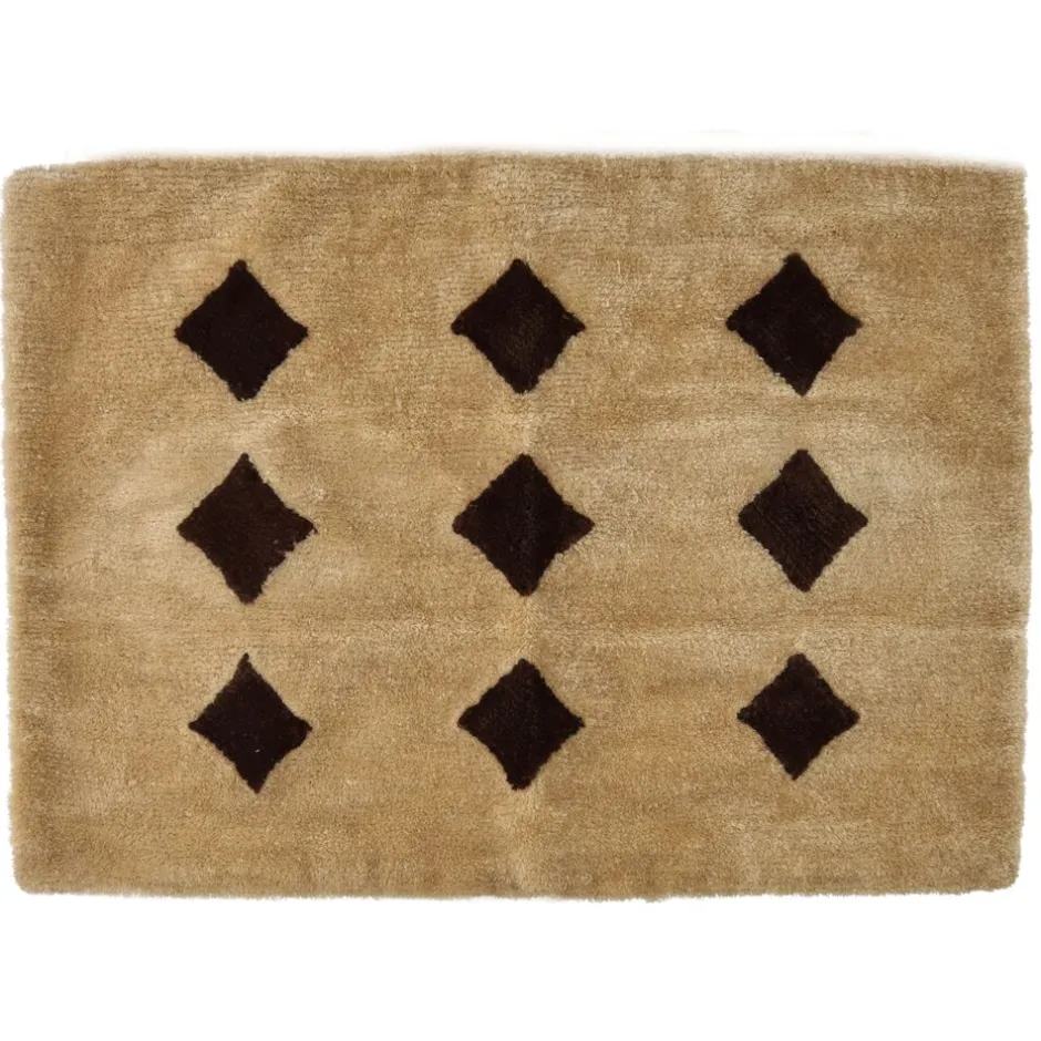 Pomax Coussins-WILDLIFE - coussin - laine / lin - L 70 x W 50 cm - brun foncé